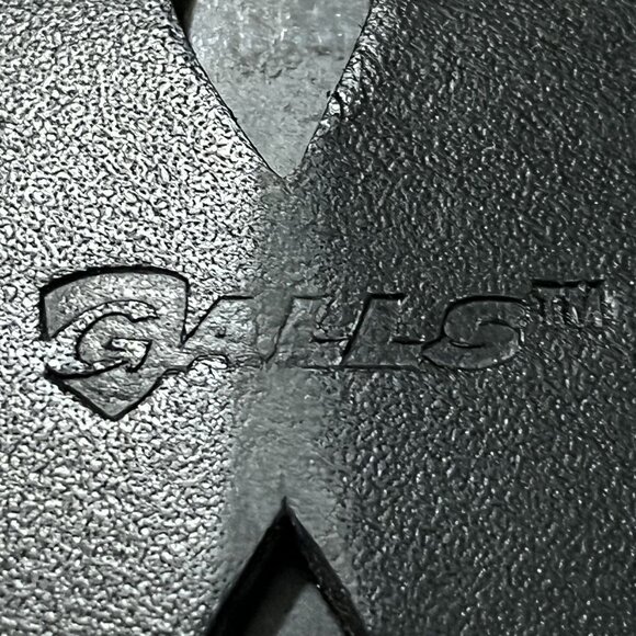 Galls Leather Badge Holder pocket belt clip necklace holes and snap closure - Picture 5 of 6